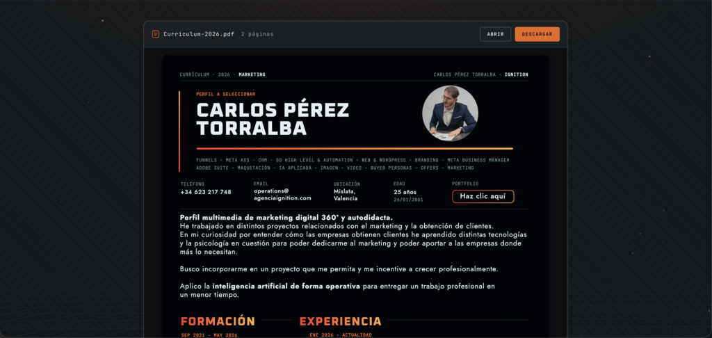Currículum personal