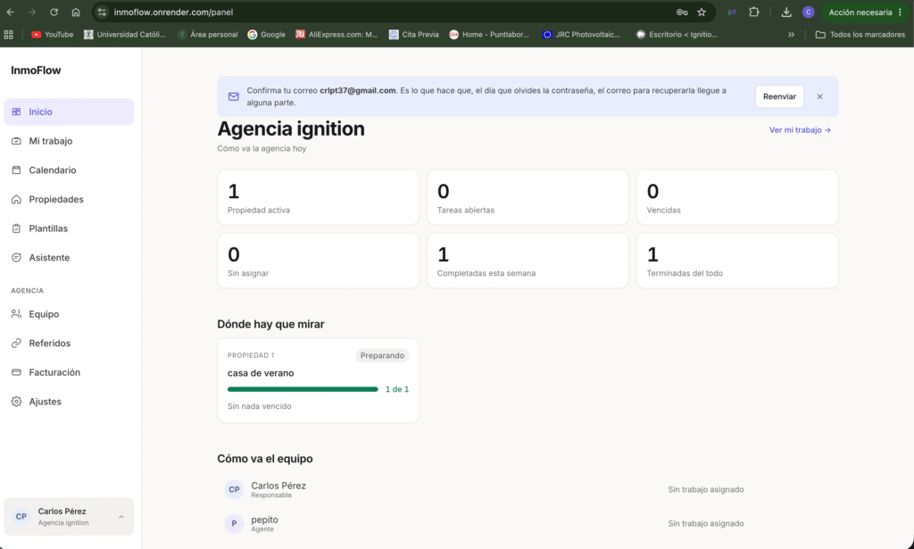 Inmoflow – Saas para inmobiliarias